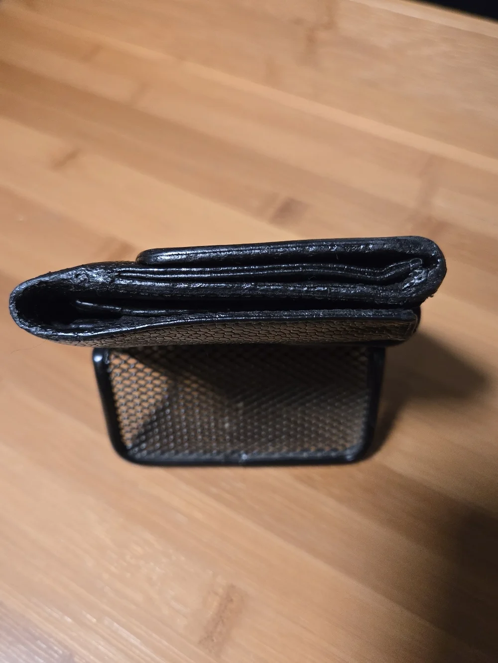 CHANEL BLACK CAVIAR LEATHER BIFOLD WALLET - Picture 4 of 16